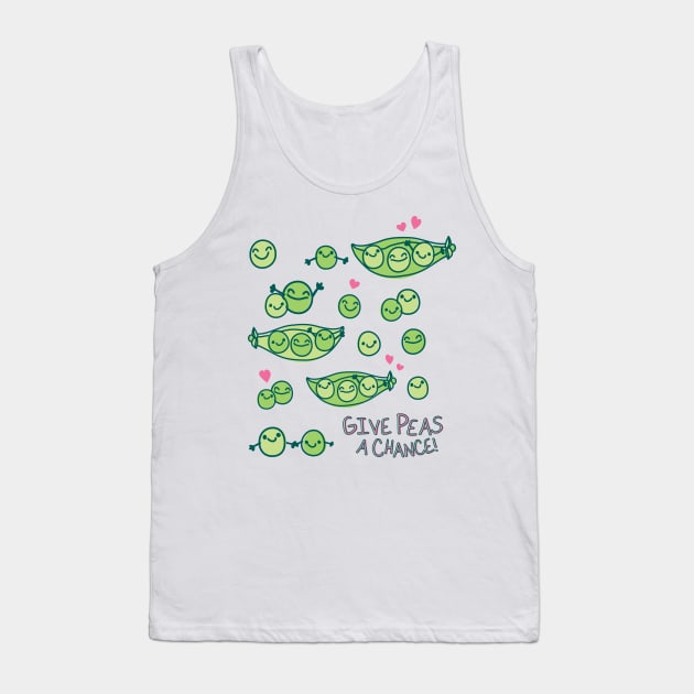 Give Peas a Chance Tank Top by toddgoldmanart